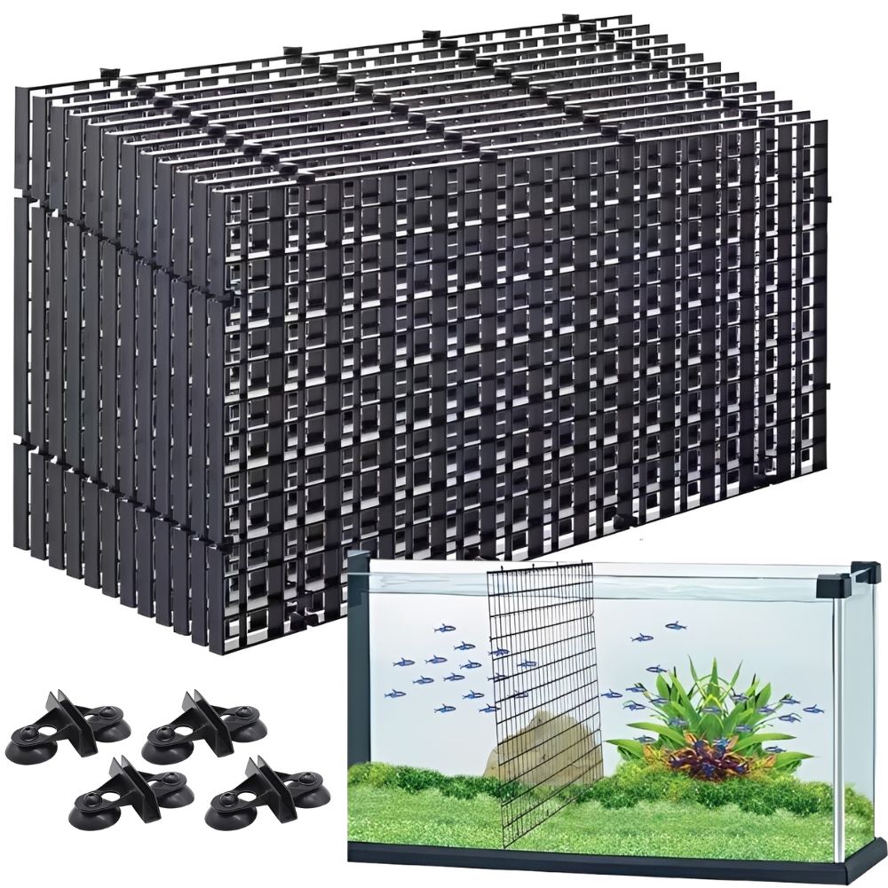 Tank Divider Mesh - 14개 수족관 그리드 분리대 플라스틱 메쉬