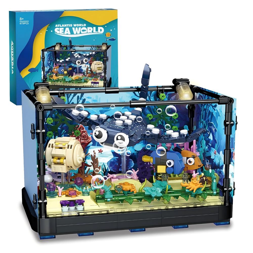 Aquarium Fish Lego - 어항 조립 세트 - 해양 수족관