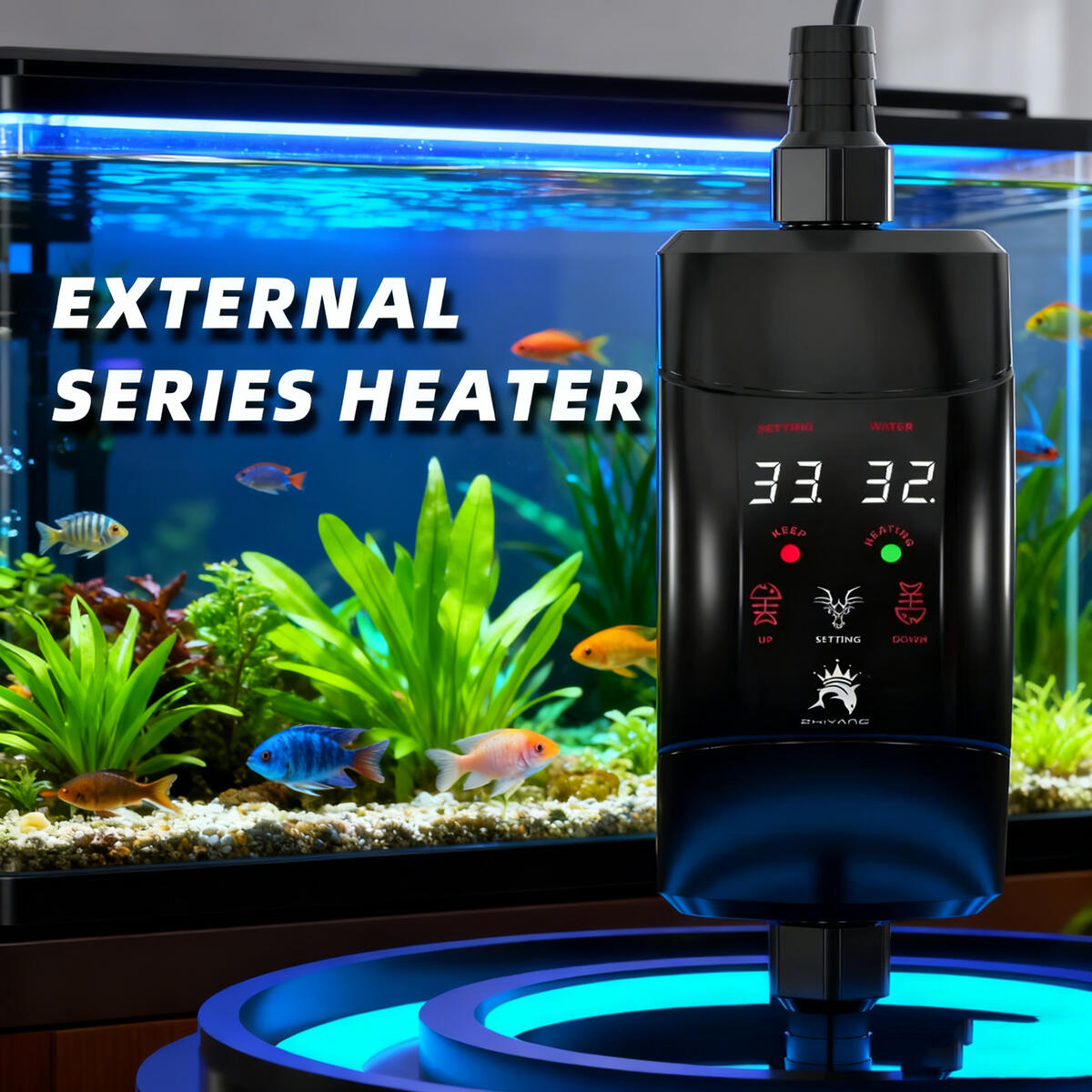 Aquarium Fish Cold Water - 외부 가열 막대 300W -1200W 수족관