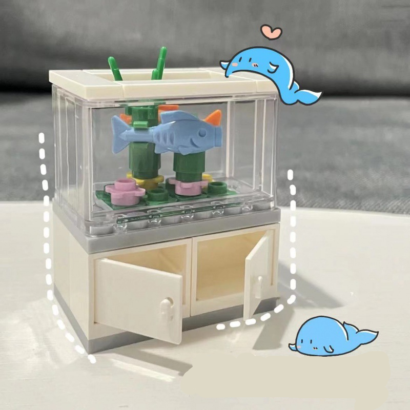 도시 친구 물고기 탱크 빌딩 블록 MOC 조립 장난감  - Aquarium Fish Lego 리뷰 및 가격