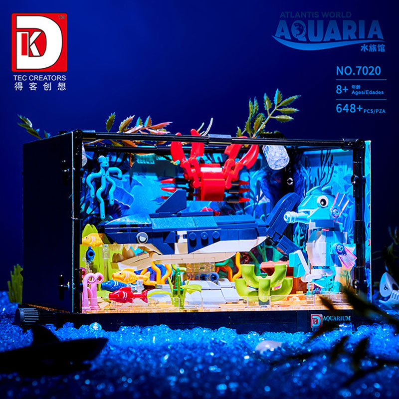 648PCS 상어 생태계 탱크 블록 해양 수족관 모델  - Aquarium Fish Lego 리뷰 및 가격