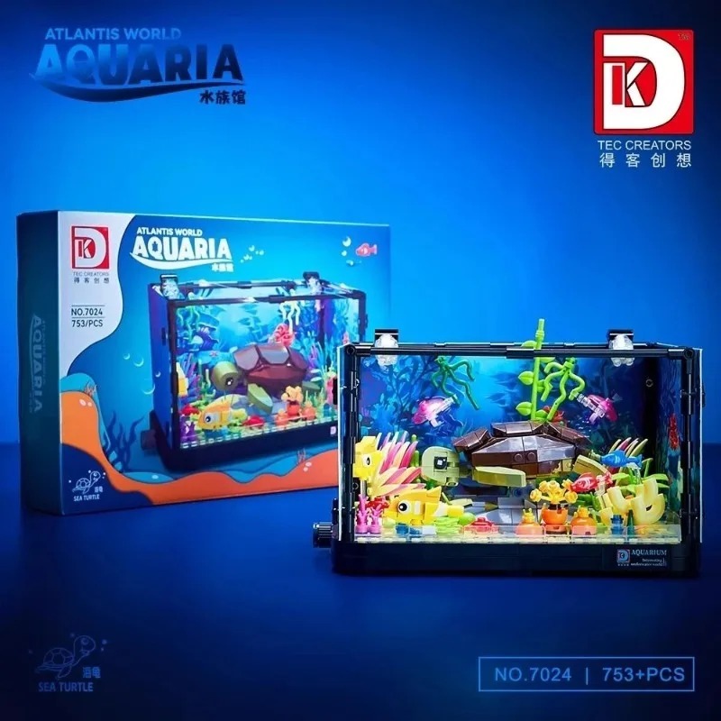 3단 수중 세계 아쿠아리움 퍼즐 블록 세트 산호초 어항 - Aquarium Fish Lego 리뷰 및 가격