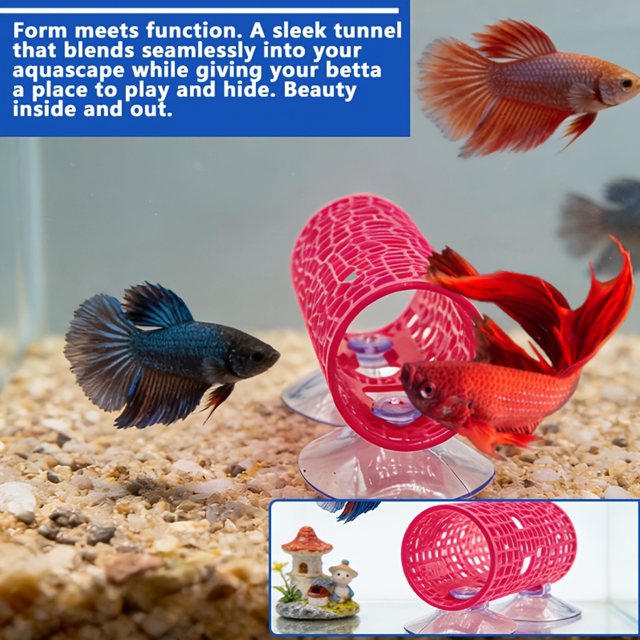 베타 물고기 은신처 터널 1개 플라스틱 수족관 장식 흡 - Aquarium Fish Beautiful 리뷰 및 가격