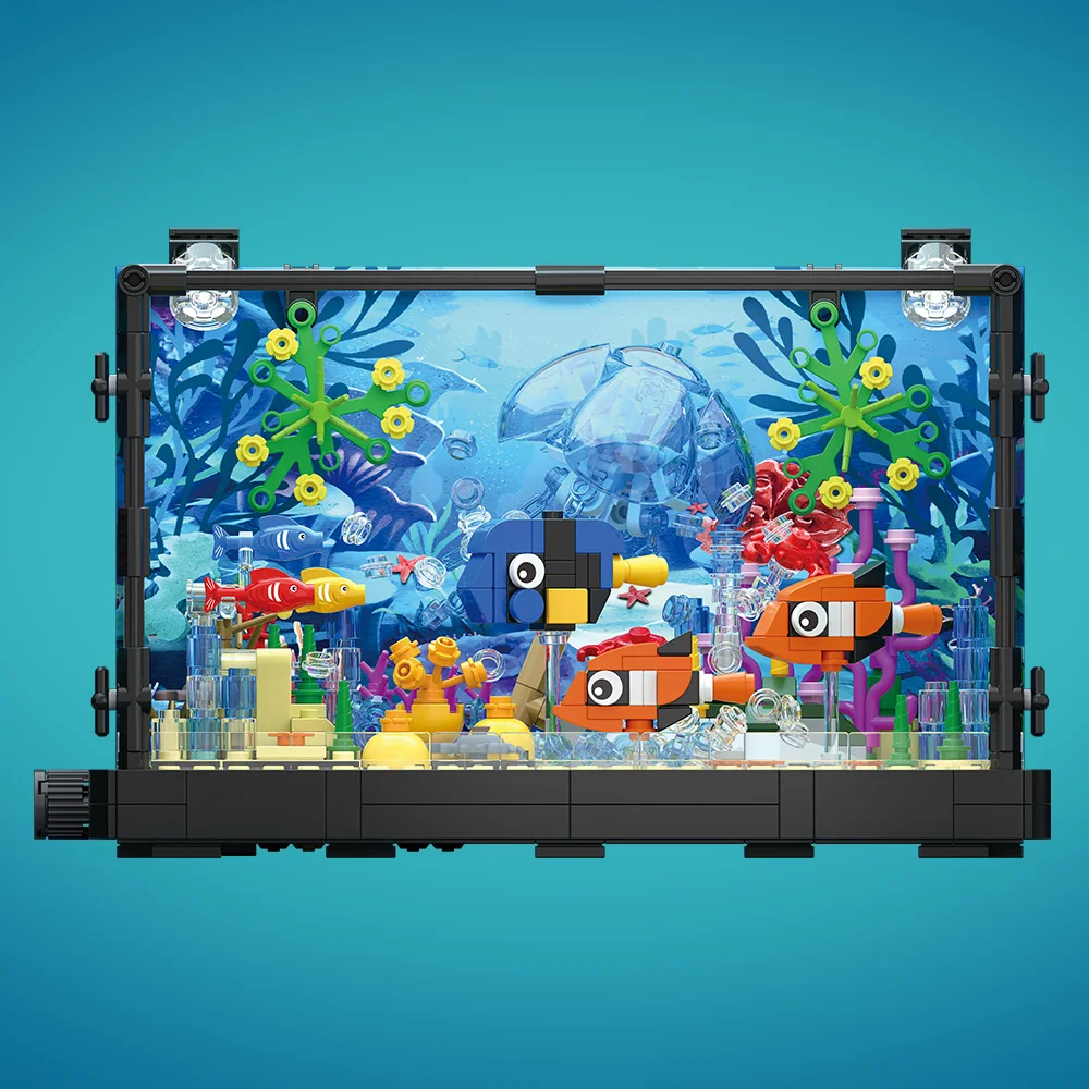 조명이 포함된 어항 빌딩 블록 세트, 수족관, 해양 거 - Aquarium Fish Lego 리뷰 및 가격