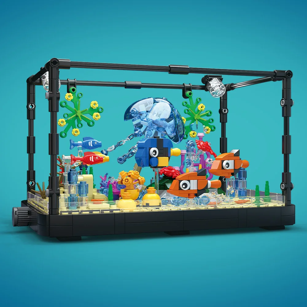 조명이 포함된 어항 빌딩 블록 세트, 수족관, 해양 거 - Aquarium Fish Lego 리뷰 및 가격