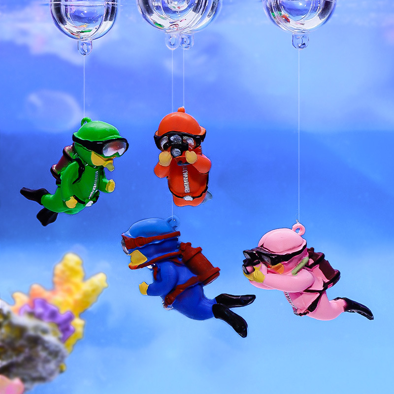 물고기 탱크 다이버 장식품 조경 장식 수족관 선물 인기 - Aquarium Fish Popular 리뷰 및 가격