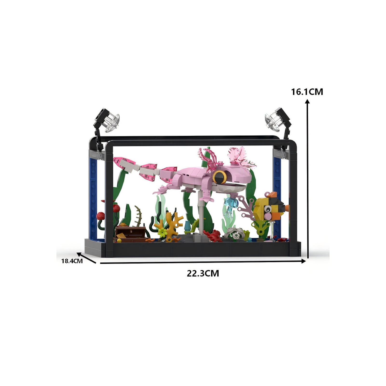 MOC 살라맨더 시리즈 조립 블록 파충류 모델 창의적인 - Aquarium Fish Lego 리뷰 및 가격