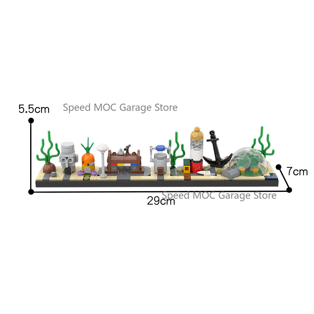 고정밀 수중 마을 스카이라인 MOC 세트, 귀여운 만화 - Aquarium Fish Lego 리뷰 및 가격