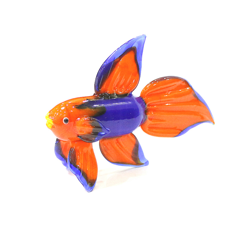 오렌지 무라노 유리 열대어 입상 장식품, 귀여운 수제  - Fish Toy In Aquarium 리뷰 및 가격