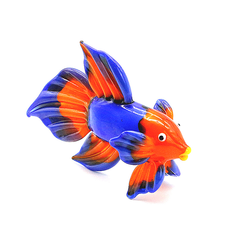 오렌지 무라노 유리 열대어 입상 장식품, 귀여운 수제  - Fish Toy In Aquarium 리뷰 및 가격