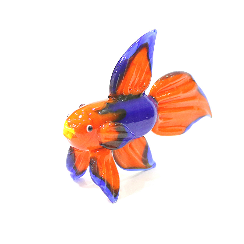 오렌지 무라노 유리 열대어 입상 장식품, 귀여운 수제  - Fish Toy In Aquarium 리뷰 및 가격