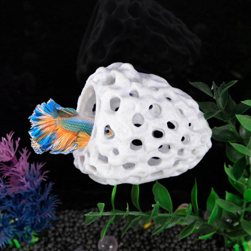 불규칙한 수족관 장식 장식 물고기 새우 대피소 수족관  - Aquarium Fish Hiding Spot 리뷰 및 가격