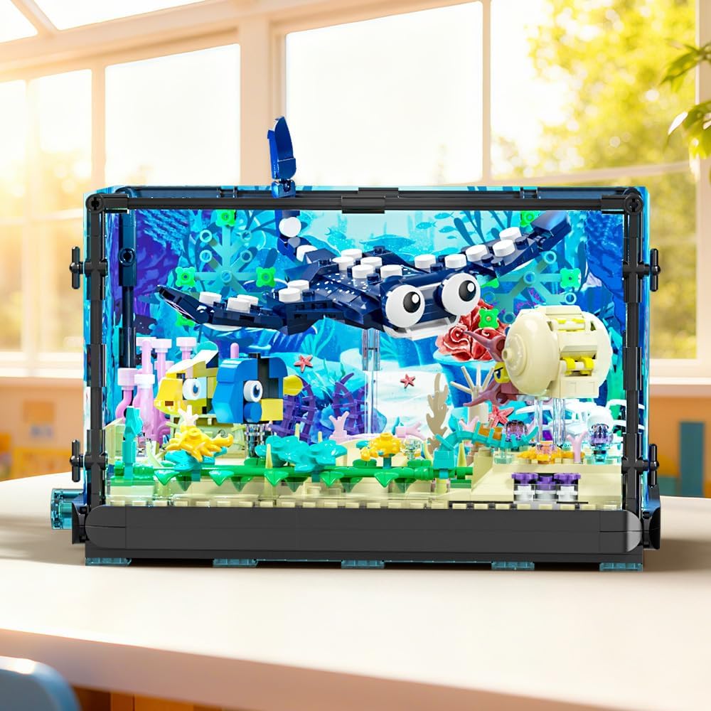 어항 조립 세트 - 해양 수족관 장난감, 크리스마스,  - Aquarium Fish Lego 리뷰 및 가격