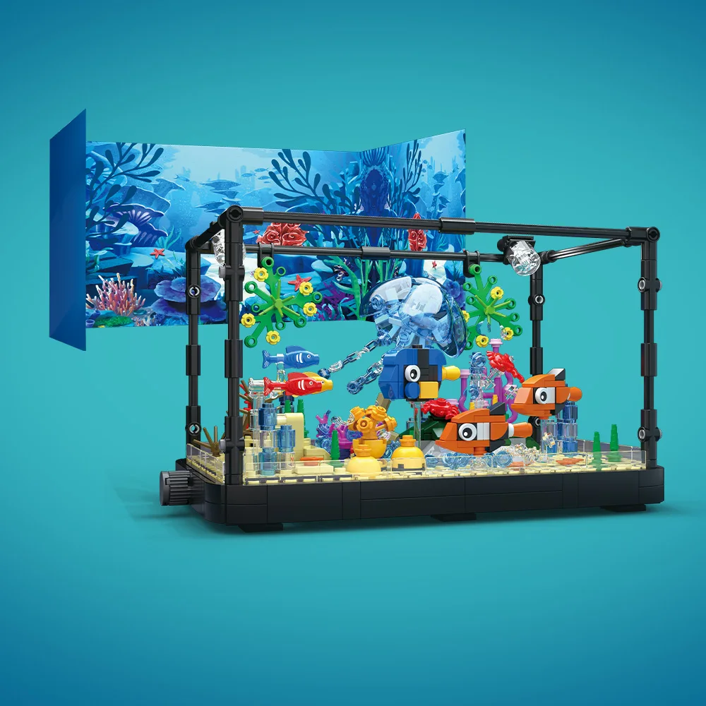 조명이 포함된 어항 빌딩 블록 세트, 수족관, 해양 거 - Aquarium Fish Lego 리뷰 및 가격