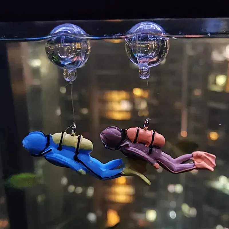물고기 탱크 다이버 장식품 풍경 장식 수족관 선물 인기 - Aquarium Fish Popular 리뷰 및 가격