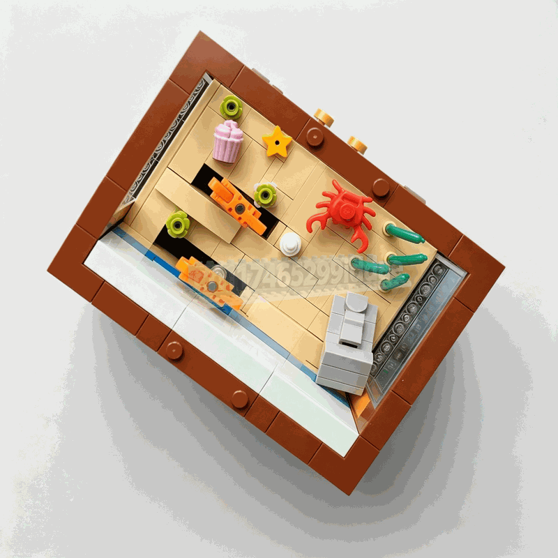 551피스 애니메이션 수족관 조립 블록 움직이는 어항  - Aquarium Fish Lego 리뷰 및 가격