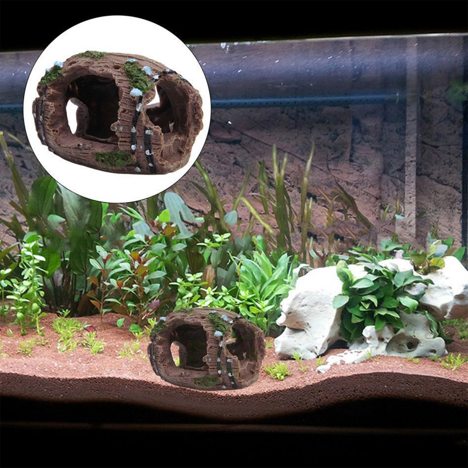 수족관 장식용 레진 오너먼트 인공 동굴 조경 액세서리  - Aquarium Fish Enrichment 리뷰 및 가격