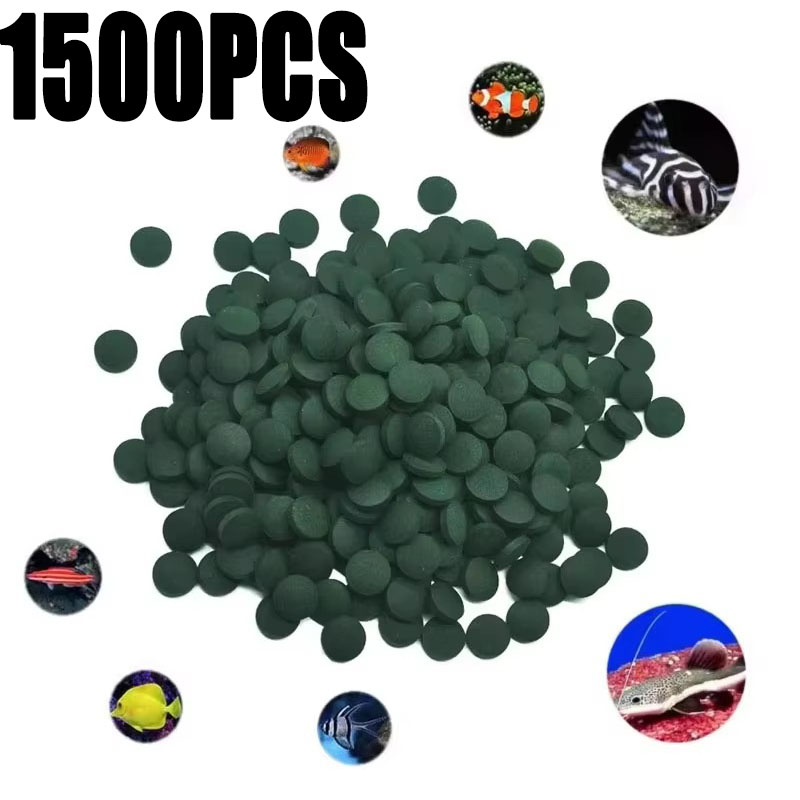 100-1500개 고순도 스피룰리나 정제 스피룰리나 해 - Aquarium Fish Enrichment 리뷰 및 가격