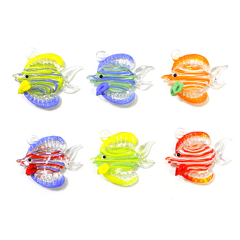 손으로 만든 열대어 미니어처 유리 펜던트 수족관 장식  - Fish Toy In Aquarium 리뷰 및 가격