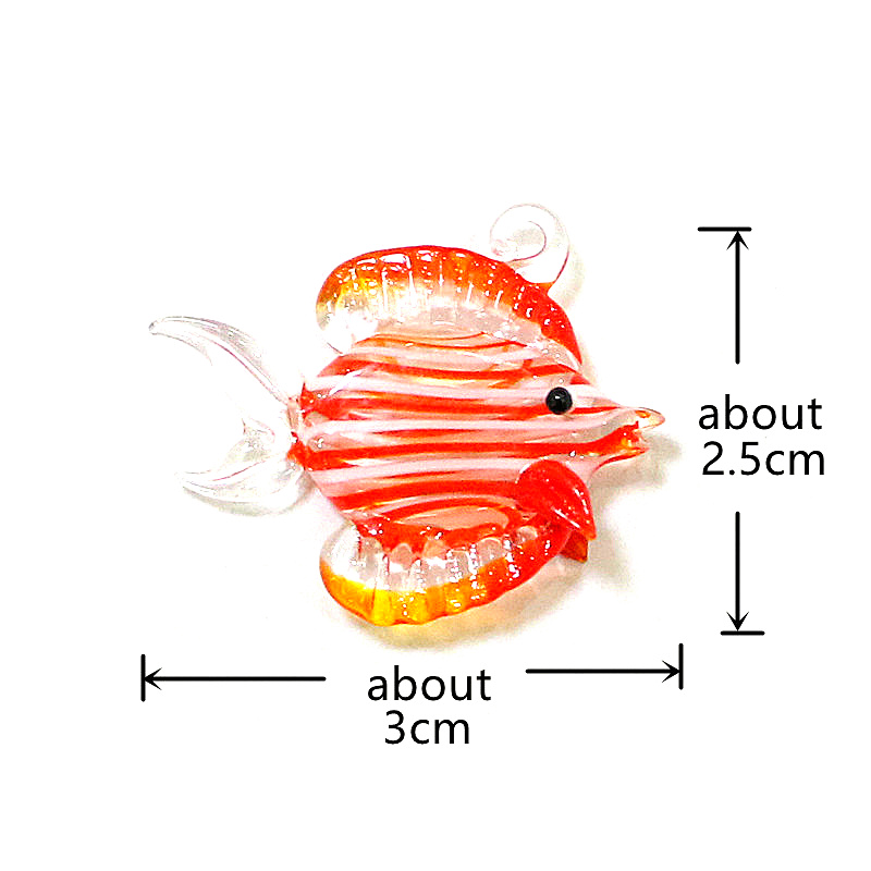 손으로 만든 열대어 미니어처 유리 펜던트 수족관 장식  - Fish Toy In Aquarium 리뷰 및 가격