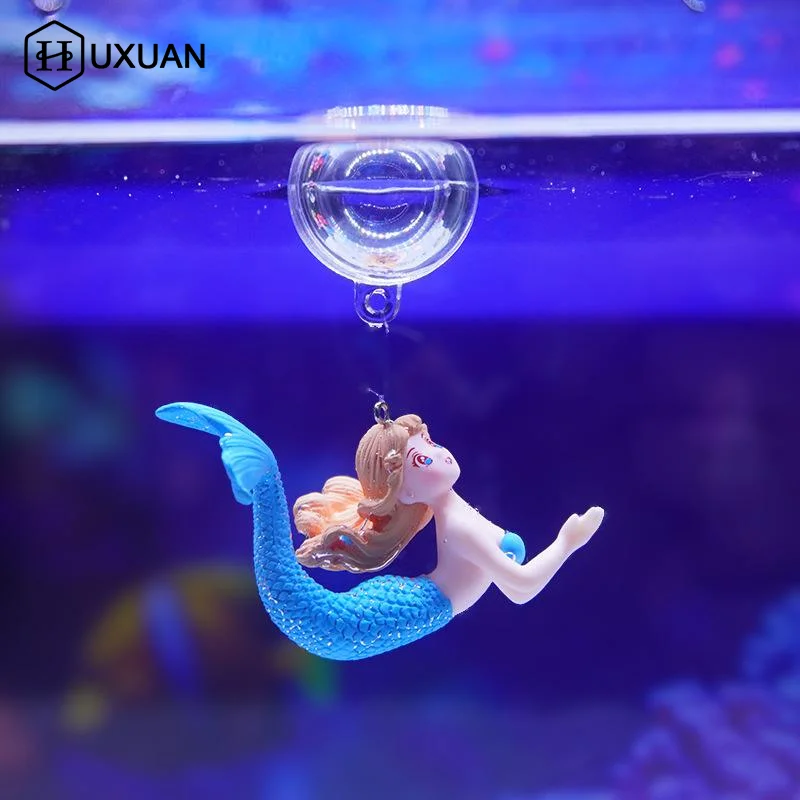 2PCS 수족관 서스펜션 인어 입상 장식 아름다운 인어 - Aquarium Fish Beautiful 리뷰 및 가격