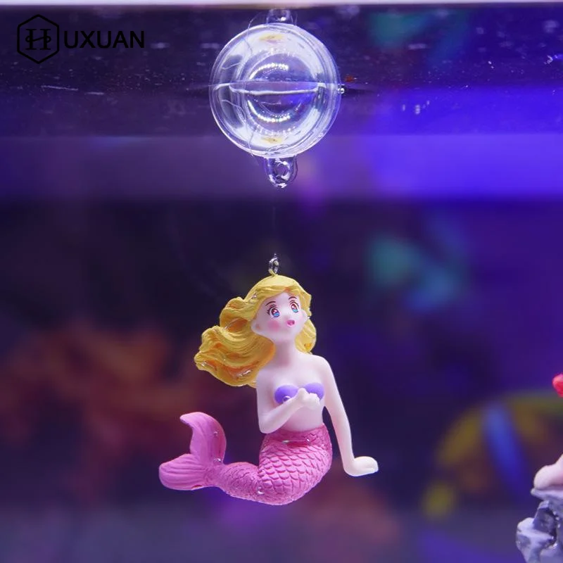 2PCS 수족관 서스펜션 인어 입상 장식 아름다운 인어 - Aquarium Fish Beautiful 리뷰 및 가격