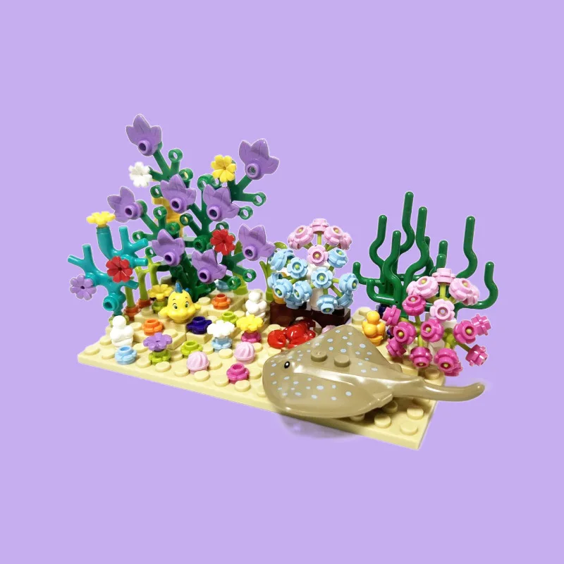 도시 MOC 수족관 수중 세계 식물 장면 관찰 상어 악 - Aquarium Fish Lego 리뷰 및 가격
