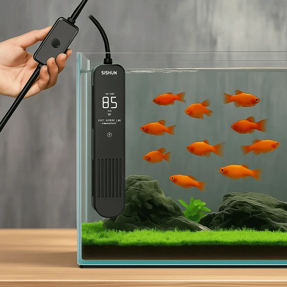 LCD 디스플레이 20-35 ° C 디지털 어항 히터  - Aquarium Fish Cold Water 리뷰 및 가격